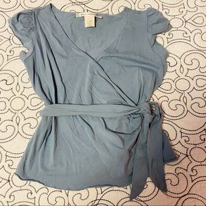 Max Studio wrap shirt. Sz L